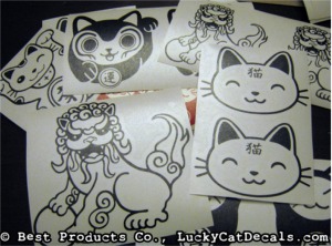 Lucky Cat Decals